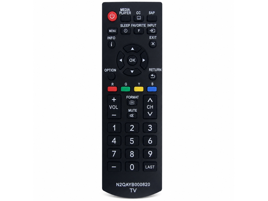 Comando À Distância De Substituição Para Tv Compatível Com Panasonic N2qayb000820, Sem Configuração_zhd