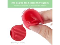 1pcs Esponja De Silicone Para Limpeza Facial - Pores E Acne - Suave E Durável Com Ventosas E Design Ergonômico
