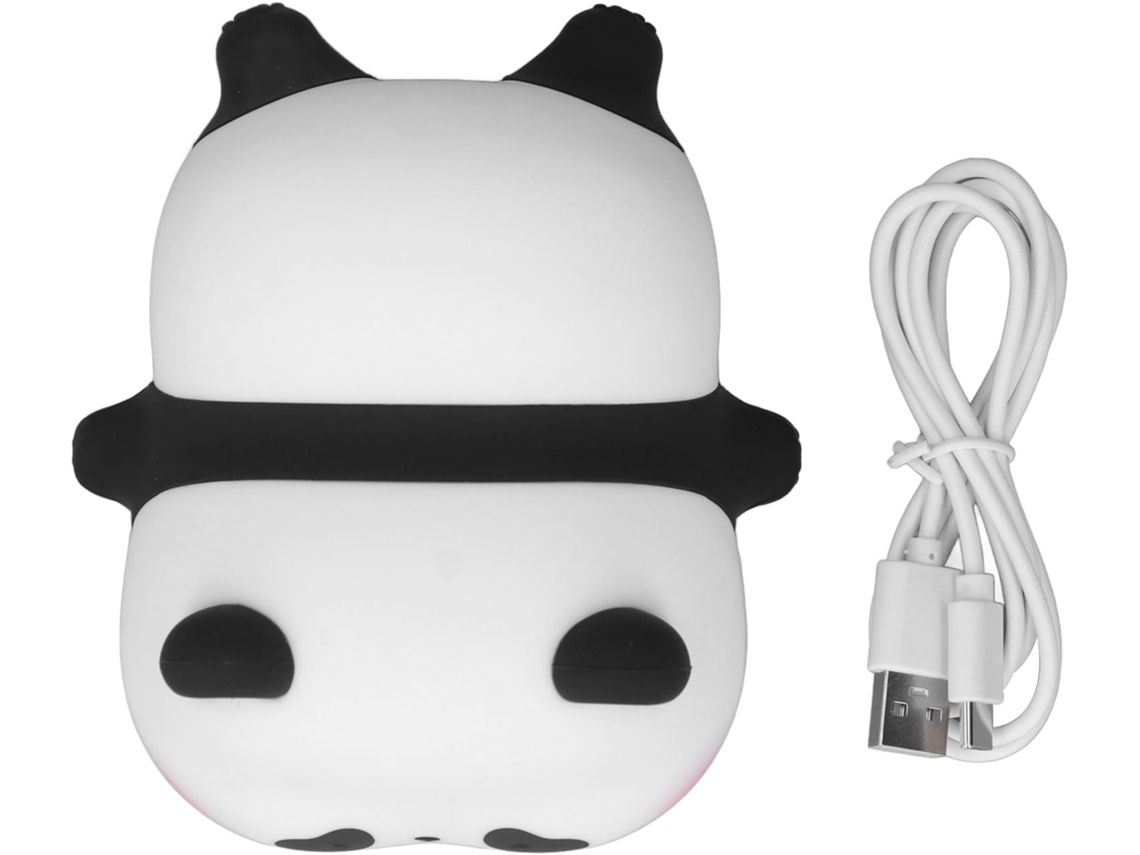 Luz Noturna Led Silicone com Design Panda Fofo, 3 Níveis