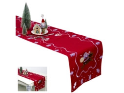 Decoração De Mesa De Natal Bordada Em Tecido