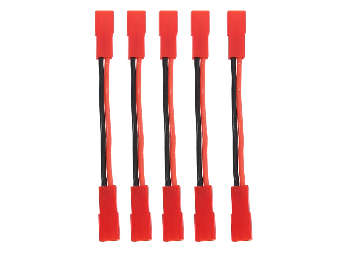 5pcs Conector Jst Fêmea Para Fêmea 22awg 5cm Cabo Adaptador Conversão Motor Esc Para Carro Rc Acessórios