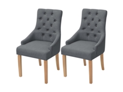 Dining Chair, Dining Chairs Vidaxl Cinzeto Tecido (n/a)