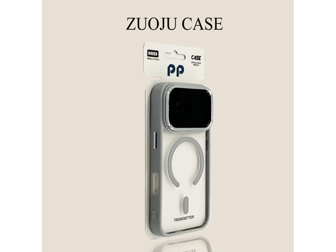 Capa Transparente Magnética Com Lente Metálica Para Iphone 15, Proteção Contra Quedas Da Apple.