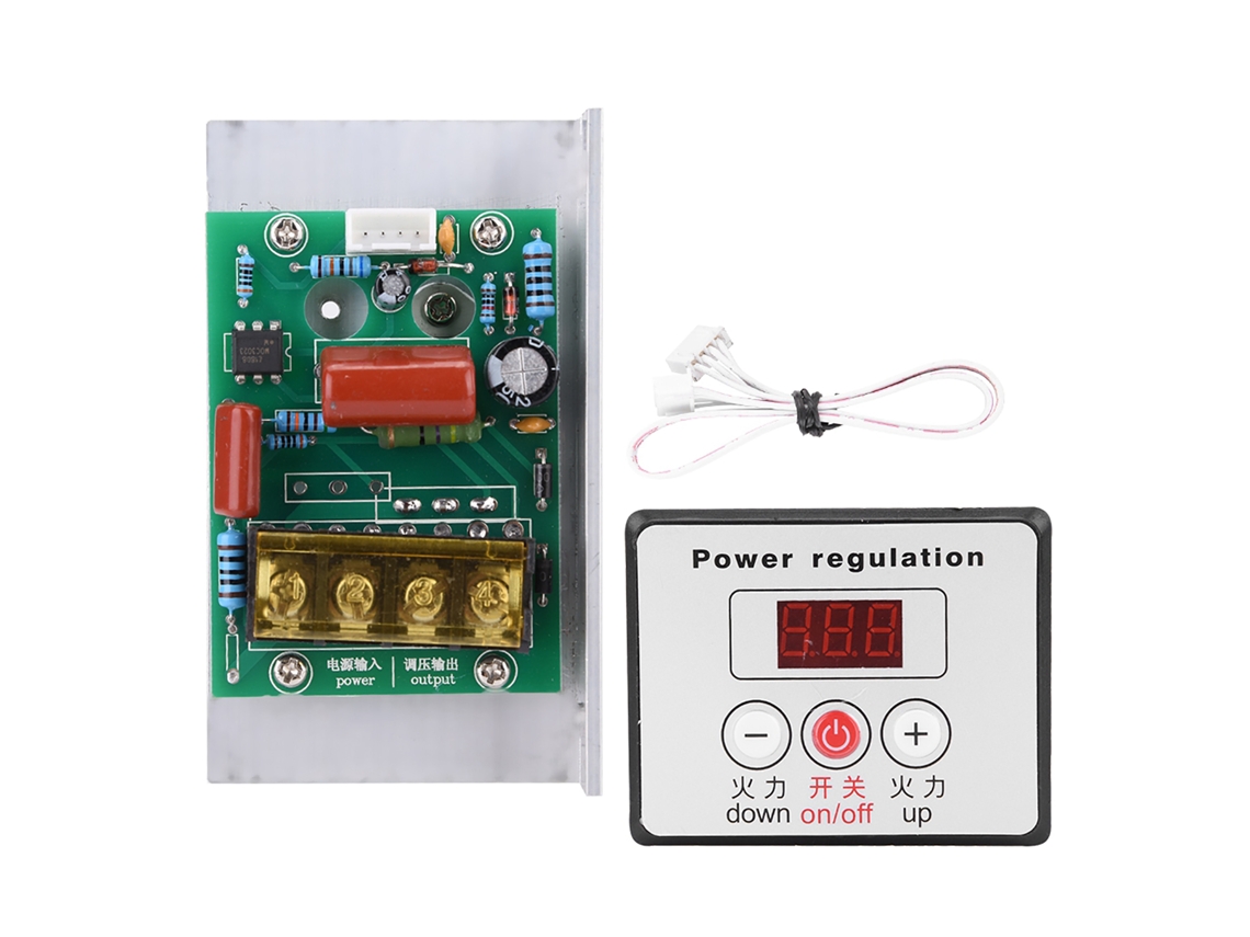 Regulador De Voltaje Digital Scr 6000w Control Velocidad Dimmer Ac 220v