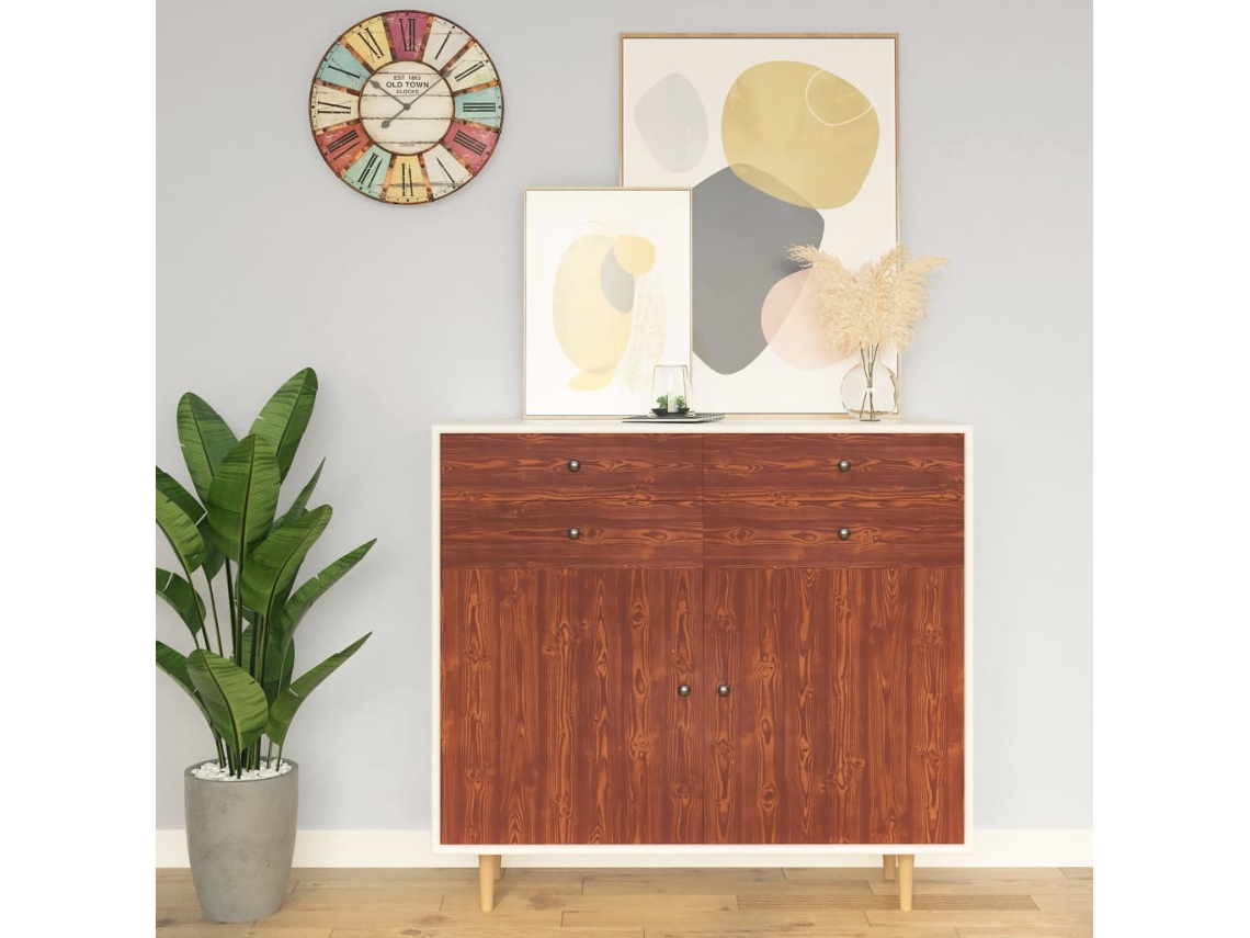 Vidaxl Autocolante Para Móveis 500x90 Cm Pvc Cor Madeira De Acácia
