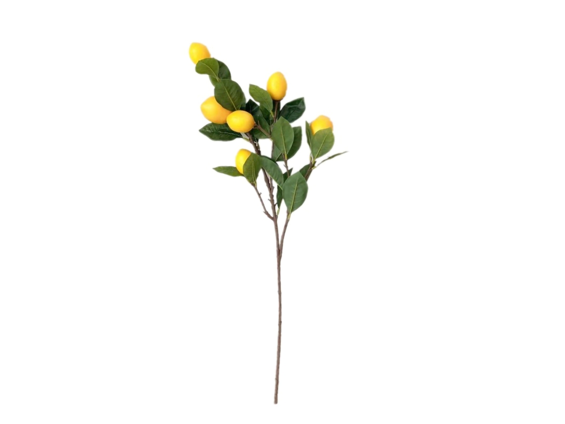 Ramo De Limão Artificial Laxiscreed 65cm Para Decoração De Interior