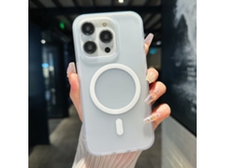 Capa Transparente Híbrida Para Iphone 16 Pro - Tpu E Pc Com Magsafe - Branca