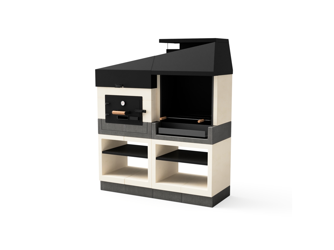 Churrasqueira TUOZI Conjunto Forno Kitaway Otte (168x63x206cm)
