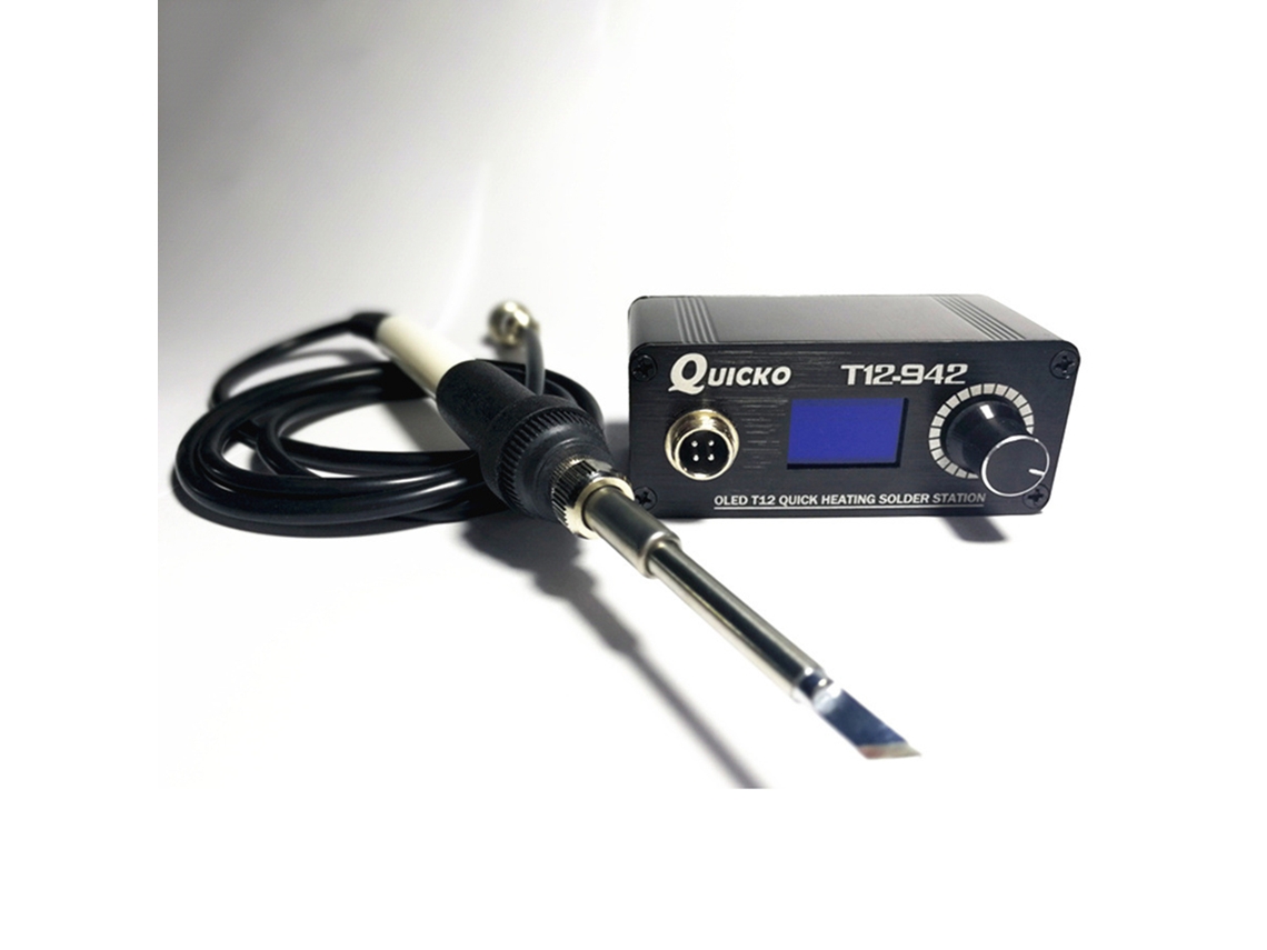 Kit De Estação De Soldadura Mini T12-942 Com Controlador De Temperatura, Pontas K E Tela Oled