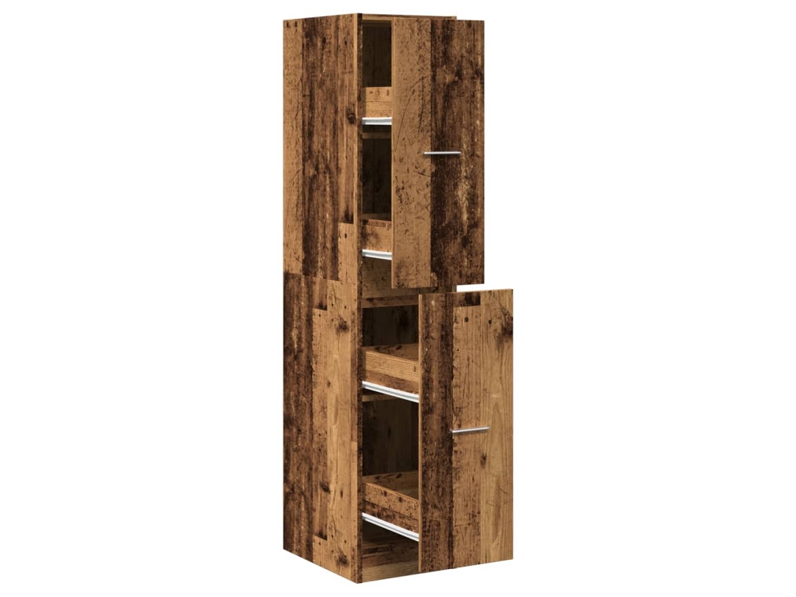 Apothecary Cabinet, Apothecary Cabinets Vidaxl Marrom Madeira Processada (30 X 41 X 144.5 Cm)