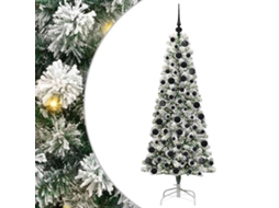 Conjunto 1 Decoração De Árvore De Natal Vidaxl Verde Pvc (180 Cm)