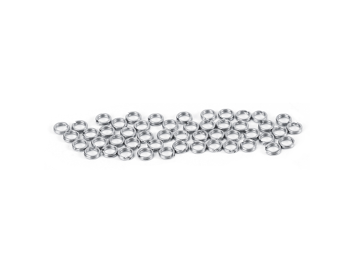 Anel de Conexão Isca Pesca Inox 50 Un 4