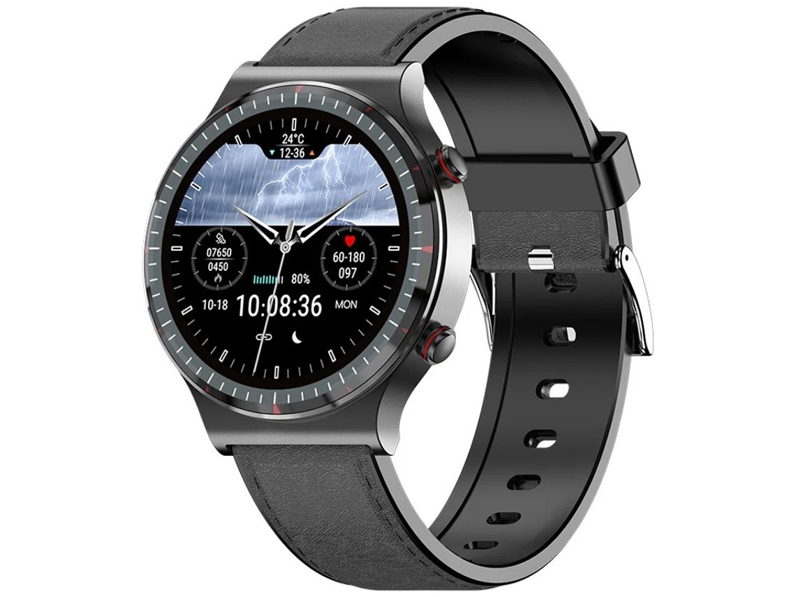Smartwatches Desportivo Tela HD de 1.3 Polegadas 30 Dias em Espera Preto Yizhood