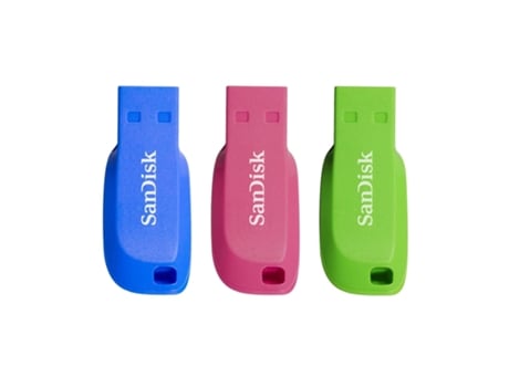 Pen USB SANDISK CZ Blade 16GB Pack 3 Unidades — 16GB | USB 2.0