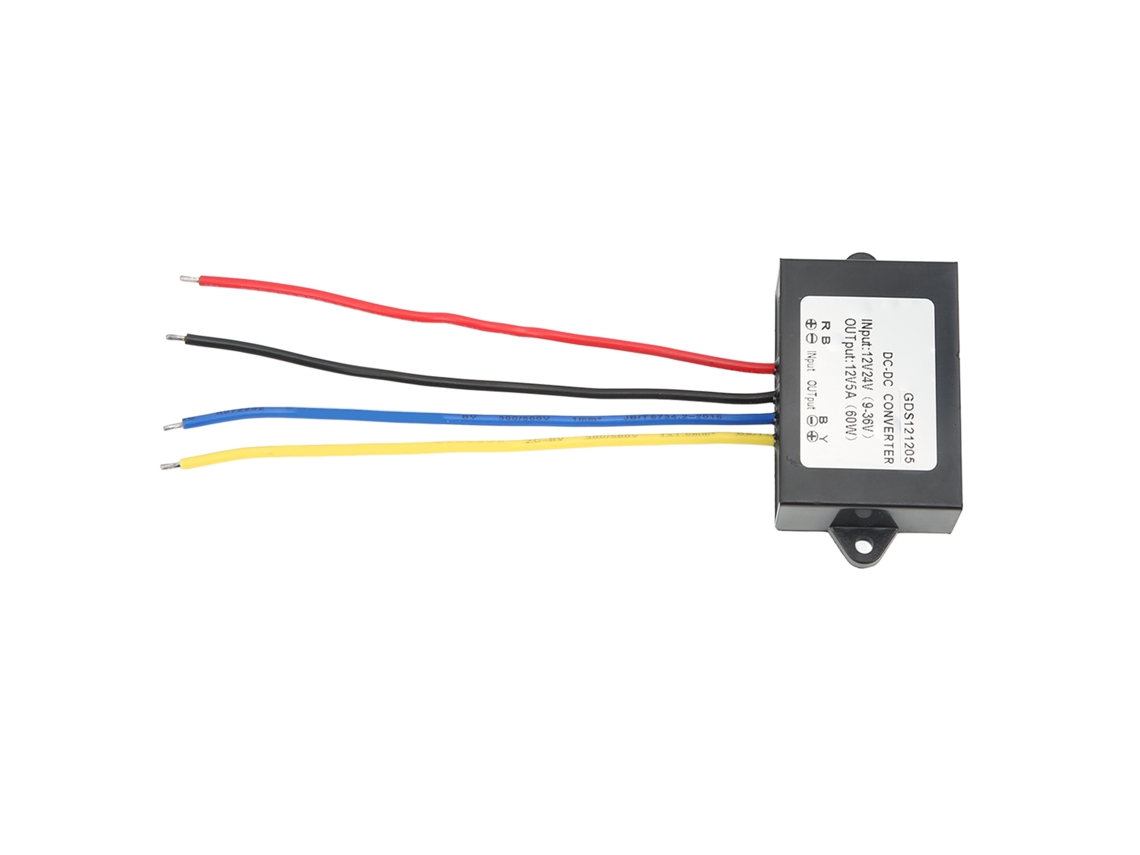 Módulo Regulador De Tensão Dc Para Dc Ip67, Conversor 9‑36v Para 12v 5a, Capa De Pp À Prova D'água
