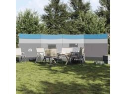Vidaxl Corta-vento De Campismo 510x153 Cm Impermeável Azul