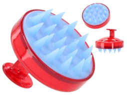 Escova De Massagem De Silicone Para Lavagem De Cabelo E Massagem No Couro Cabeludo Brilvibera