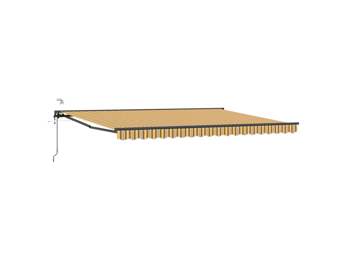 Conjunto 1 Sombra Externa Vidaxl Amarelo Alumínio (4,5 × 3,5 M)