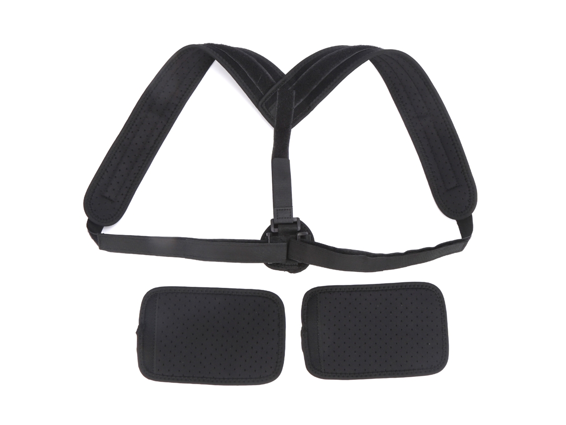 Corretor Postural Ajustável Com Fivela Para Suporte Da Clavícula, Costas E Ombros