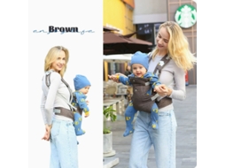 Canguru De Bebê 4 Em 1 Ergonómico Ajustável Castanho