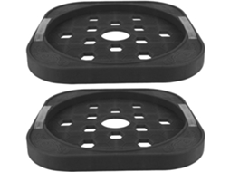 Suporte portátil com rodas para botijão de gás Housoutil, bandeja redonda multifuncional para cilindros e painéis, base