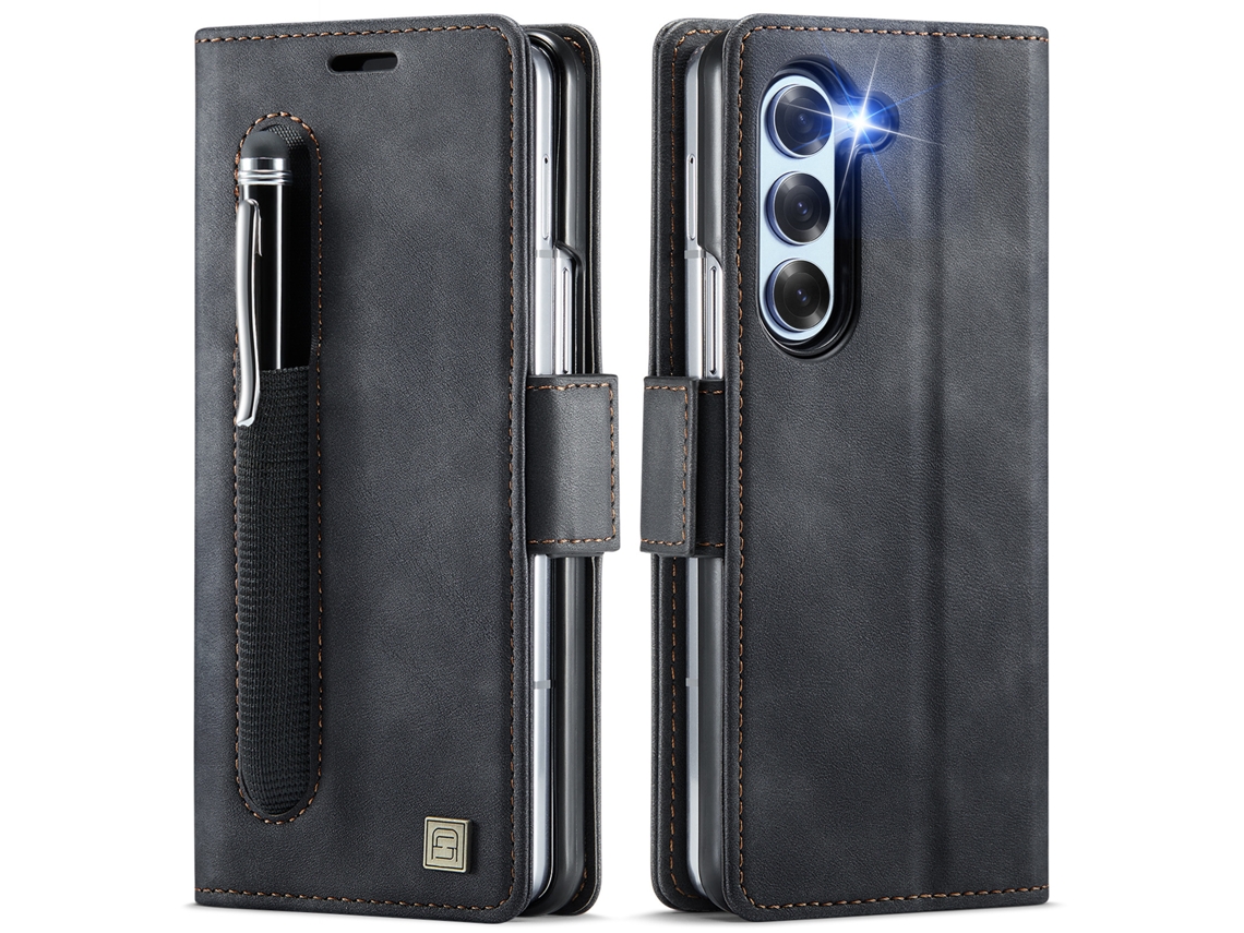 Capa Protetora Flip Para Celular Com Slot Para Cartão Simpreto - Samsung Z Fold7