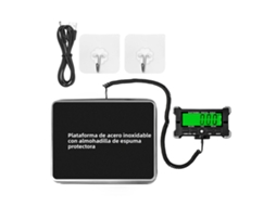Balança Eletrônica Ps21 (120 Kg, 10 G), Em Aço Inoxidável, Com Visor Lcd Retroiluminado.