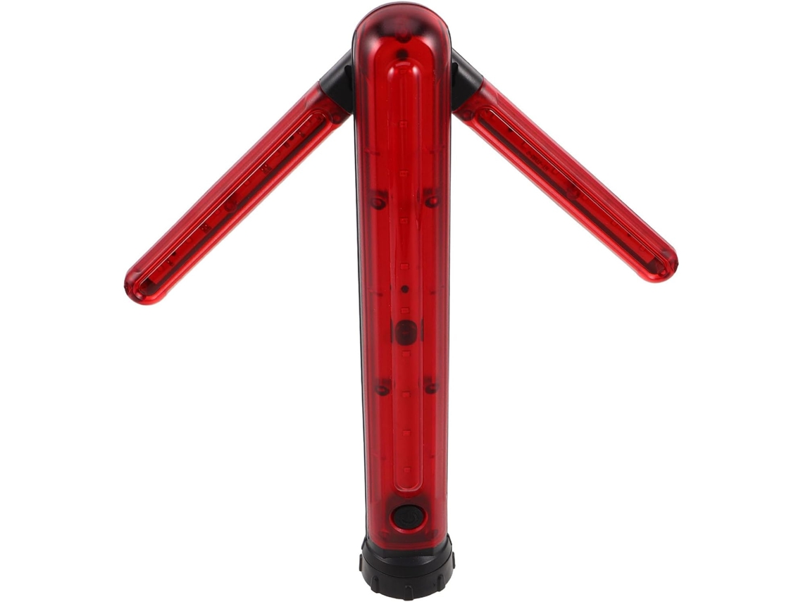 Lanterna De Segurança Packove Red Arrow, Recarregável Via Usb Com Base Magnética Removível, 22 Leds, Iluminação Potente