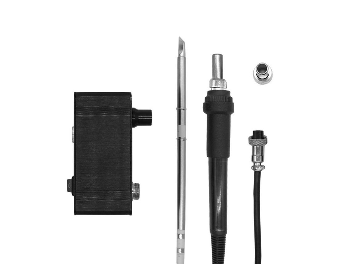 Kit Estação De Soldadura Mini T12-942 Com Oled, Controle De Temperatura, Pontas K E Mango