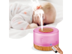 Difusor de Óleos Essenciais 500ml com Iluminação Colorida, Controlo Remoto e Temporizador LAXISCREED