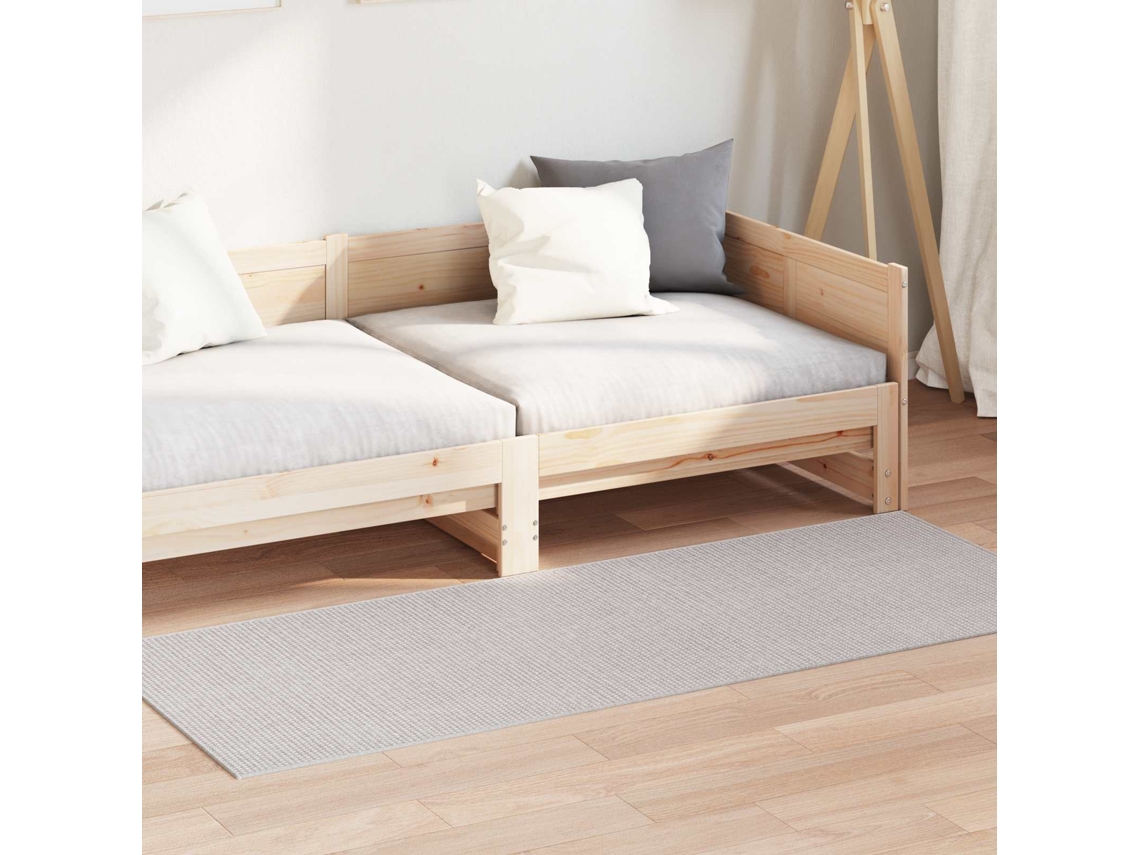 Vidaxl Tapete Interno Lugo Creme 150 X 80 Cm Poliéster