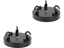 Placa De Montagem De Teto De 2 Peças Com Suporte Prático Para Luminárias Pendentes.