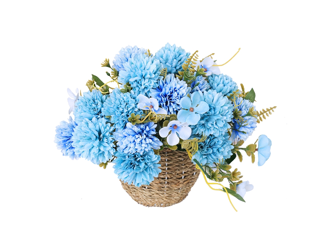Flor de Seda Artificial com Crisântemo e Peónia, para Sala de Estar, LAXISCREED