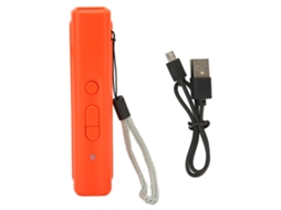 Treinador Ultrassônico Recarregável para Cães USB com Cordão Laranja