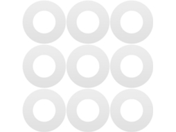 2000 Adesivos de Reforço para Fichário Furos, Círculos Protetores de Cor Transparente, em Prova D Água, para Folhas Soltas e Uso