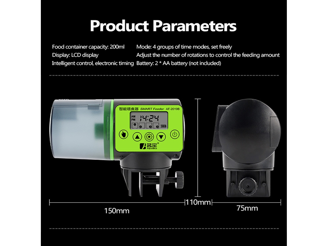 Laxiscreed Alimentador Automático Inteligente Para Peixes Em Aquários De Grande Capacidade