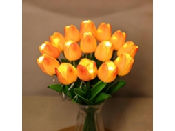 Conjunto De 15 Tulipas Led Com Fitas, Brilhantes, Perfeitas Para