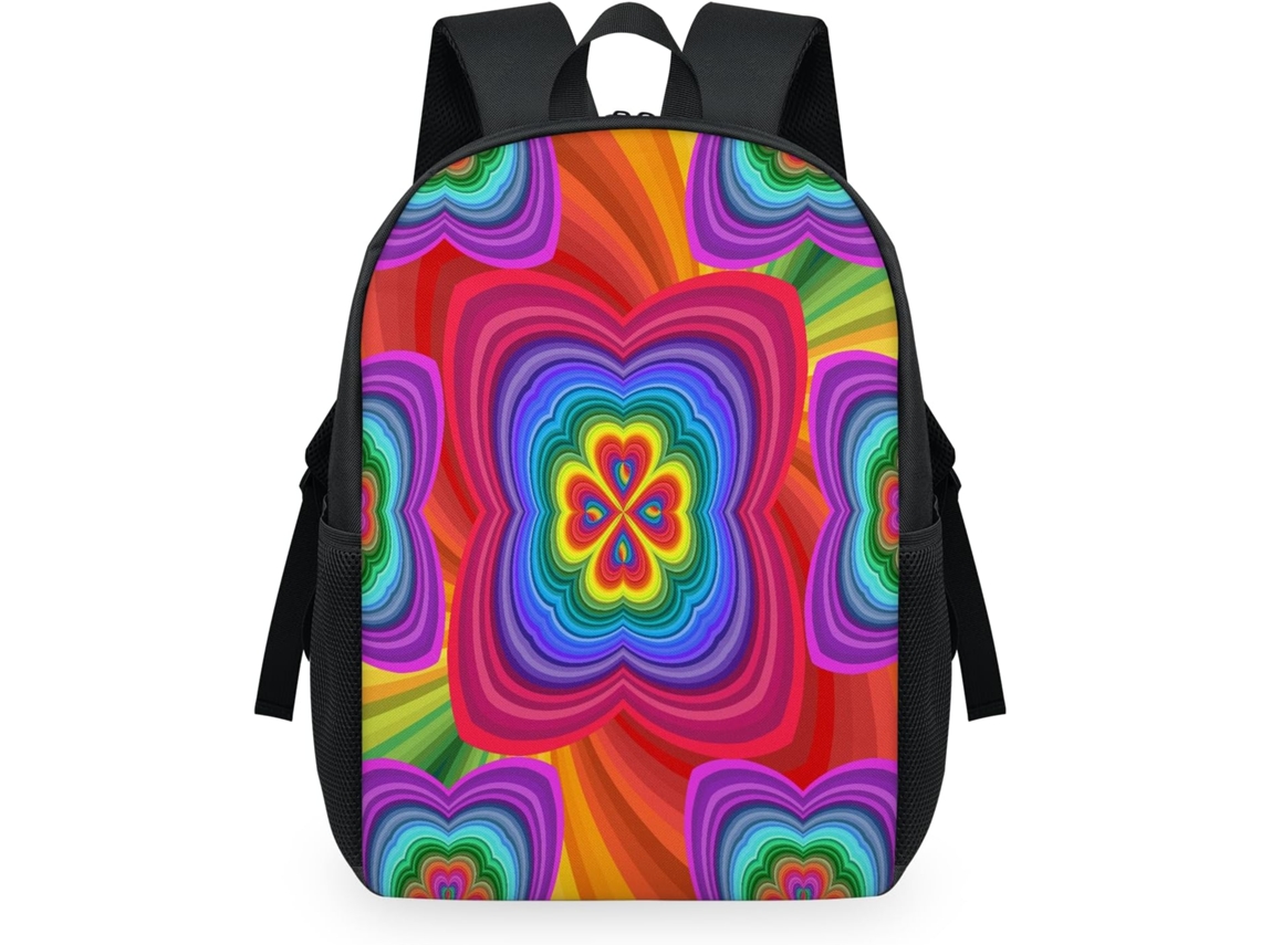 Mochila Tropicallife com Estampa Floral Abstrata para Crianças 32 5 X 15 X 44 9 Cm Tecido de Malha Impermeável