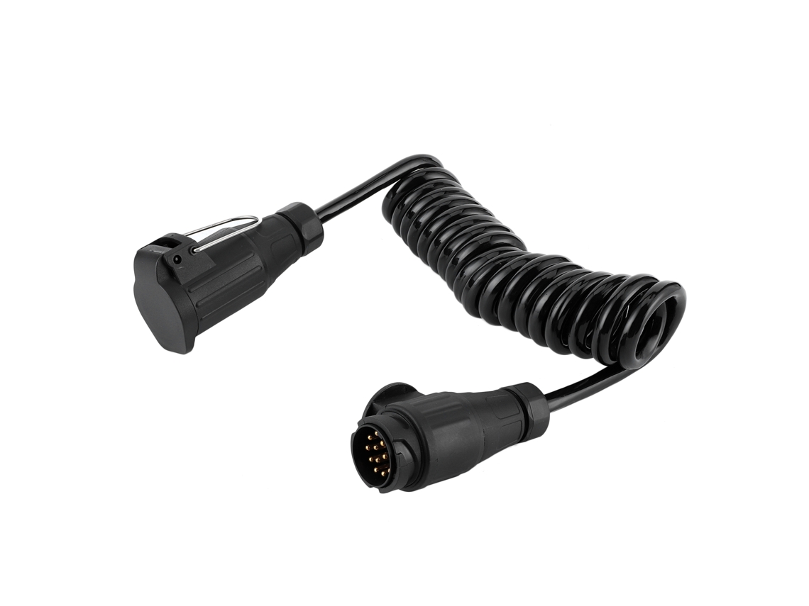 Cabo Adaptador De 13 Pinos Para 13 Pinos, Cabo Extensor Com Mola Para Conector De Reboque, Para Caravana E Autocaravana. Aquaforge