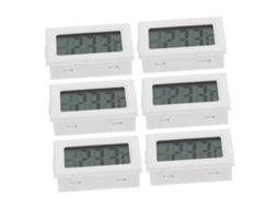 Termômetro Digital Supvox, Pacote Com 6 Unidades, Com Sensor Integrado, Termômetro De Plástico Branco Para Uso
