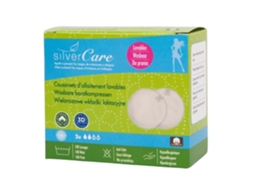 Silver Care Reusable Organic Cotton Nursing Pads, Set Of 2 Masmi