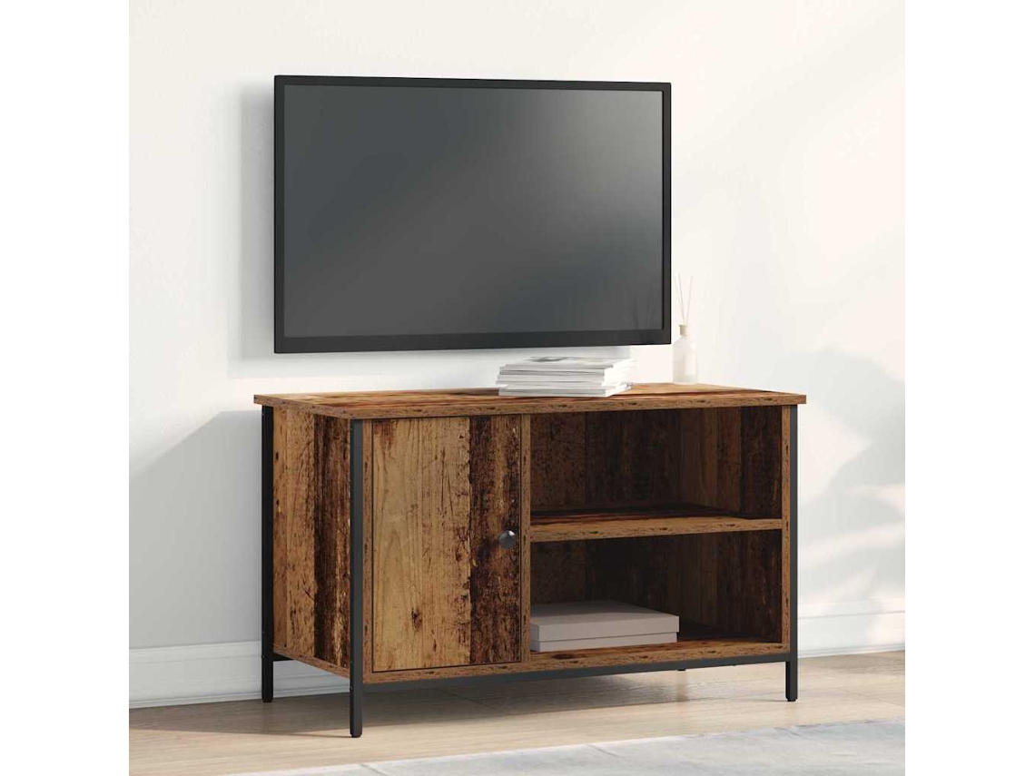 Vidaxl Gabinete Para Tv 80 X 40 X 50 Cm Madeira Antiga