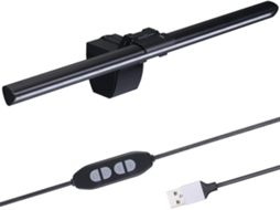 Luminária De Leitura Eletrônica Led Para Tela Computador Alimentação Usb 3 Temperaturas Cor E 10 Níveis Brilho