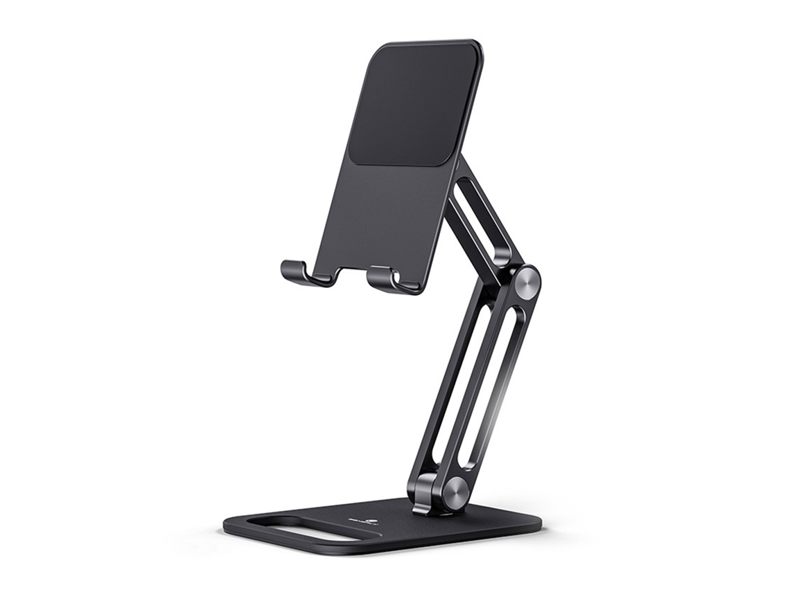 Suporte Dobrável Para Tablet Com Rotação De 360° Para Tablets E Smartphones De 5 A 14 Polegadas, Ideal Para Uso Na Cama Ou Na Mesa.