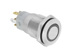 Interruptor Push button Metal Auto bloqueio 24v Led 16mm