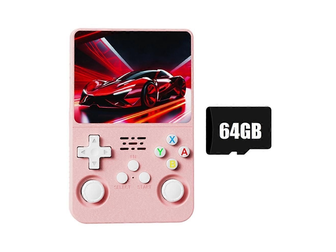 Console de Jogos Retrô K36s R36s, 64 Gb, Tela Ips 3,5 Polegadas, Rosa GOKOCO