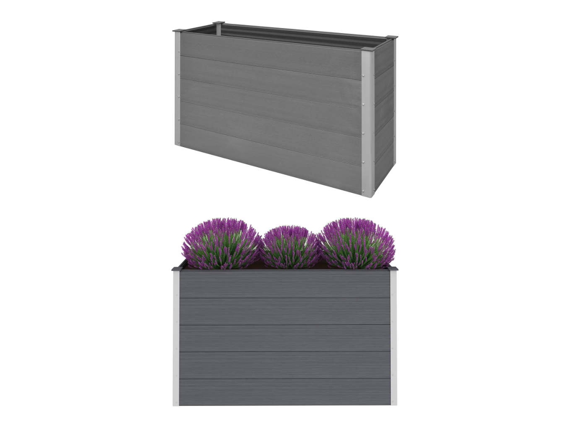 Garden Raised Bed, Garden Raised Beds Vidaxl Cinzeto Wpc (150 X 50 X 91 Cm)