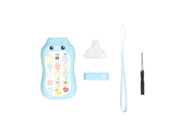 Celular Educativo Para Crianças Com Chupeta Brinquedo De Aprendizagem Portátil Azul
