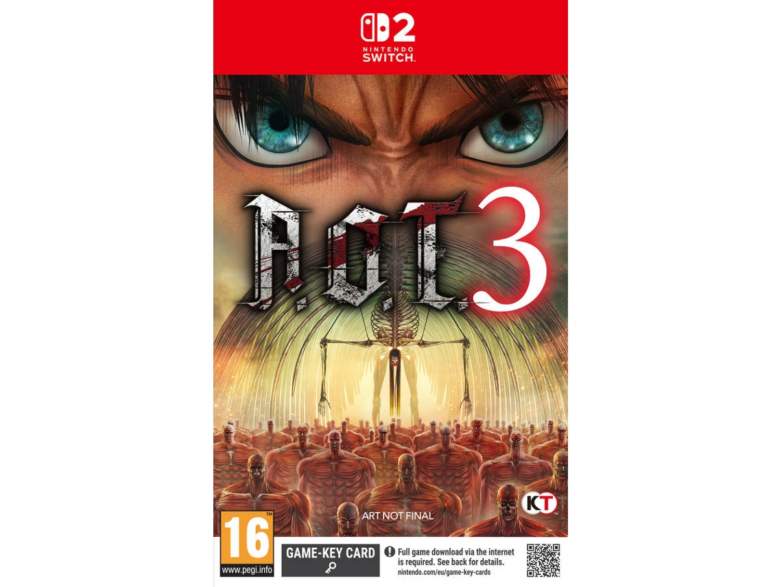 Pré-venda Jogo Nintendo Switch 2 Attack On Titan 3 - Launch Editition