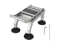 Cortador Manual de Aço Inoxidável com 4 Ventosas para Legumes, Frutas e Verduras, Fácil e Rápido LAXISCREED
